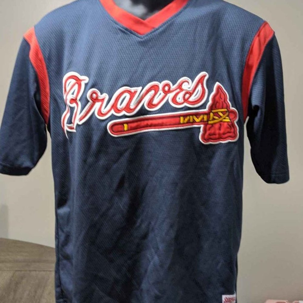 Stitches Stitched Atlanta Brave Small Shirt